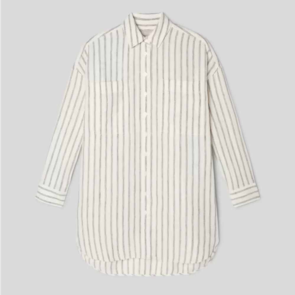 NWT Everlane way-long linen shirt